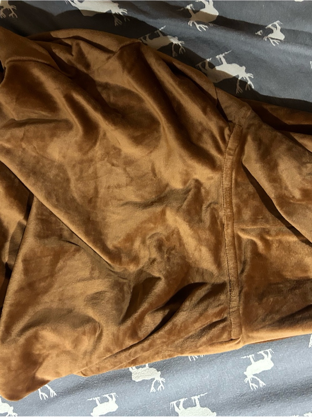 SKIMS Brown Velour Hoodie